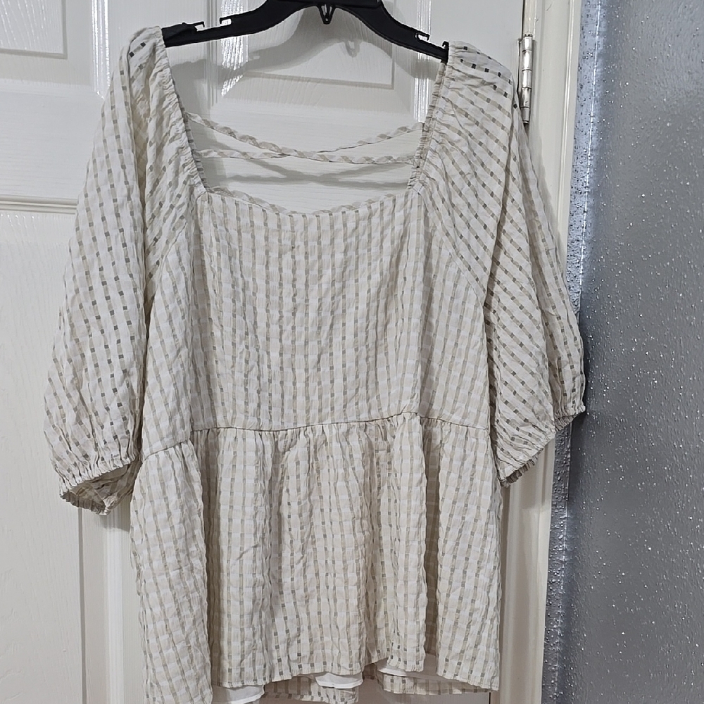 Elegant Cream Women's Top